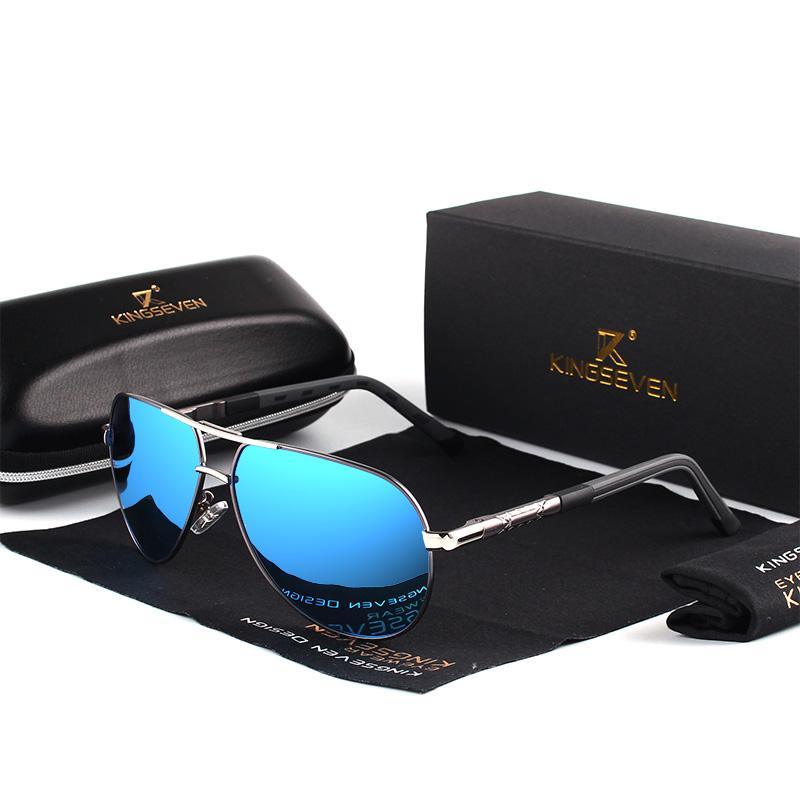 Retro Aviation Mirror Polarized Sunglasses for Men