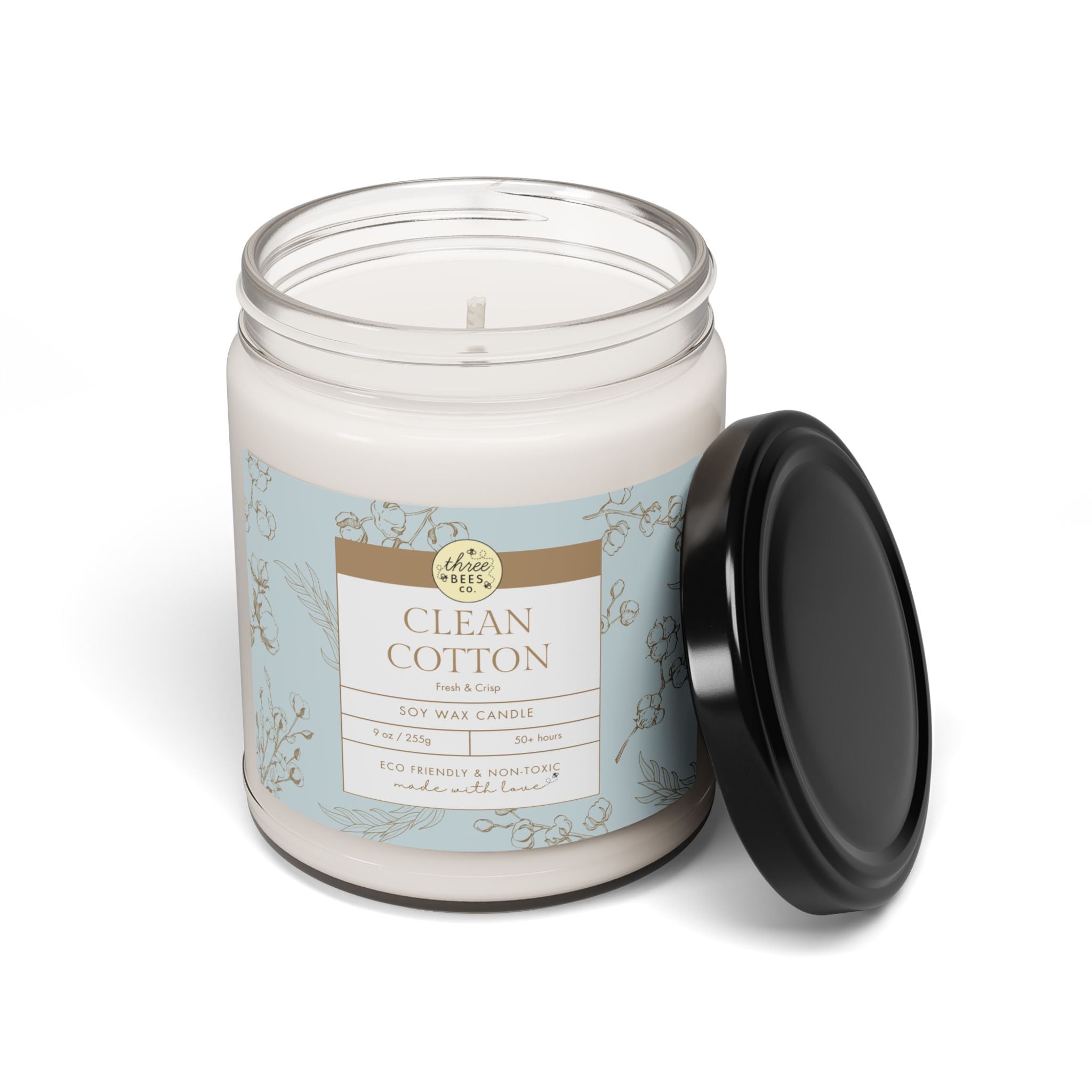 Three Bees Scented Soy Candle - 9oz