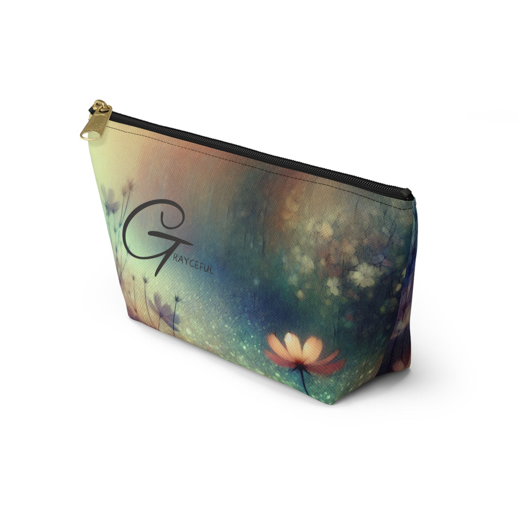 Floral Accessory Pouch – Ethereal Multi-Color Zipper Storage Case