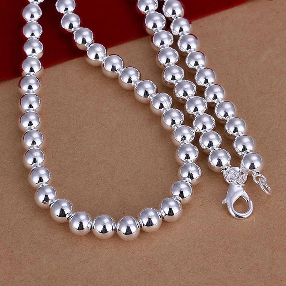 Classic Silver Jewelry Buddhist Rosary Necklace Accessory