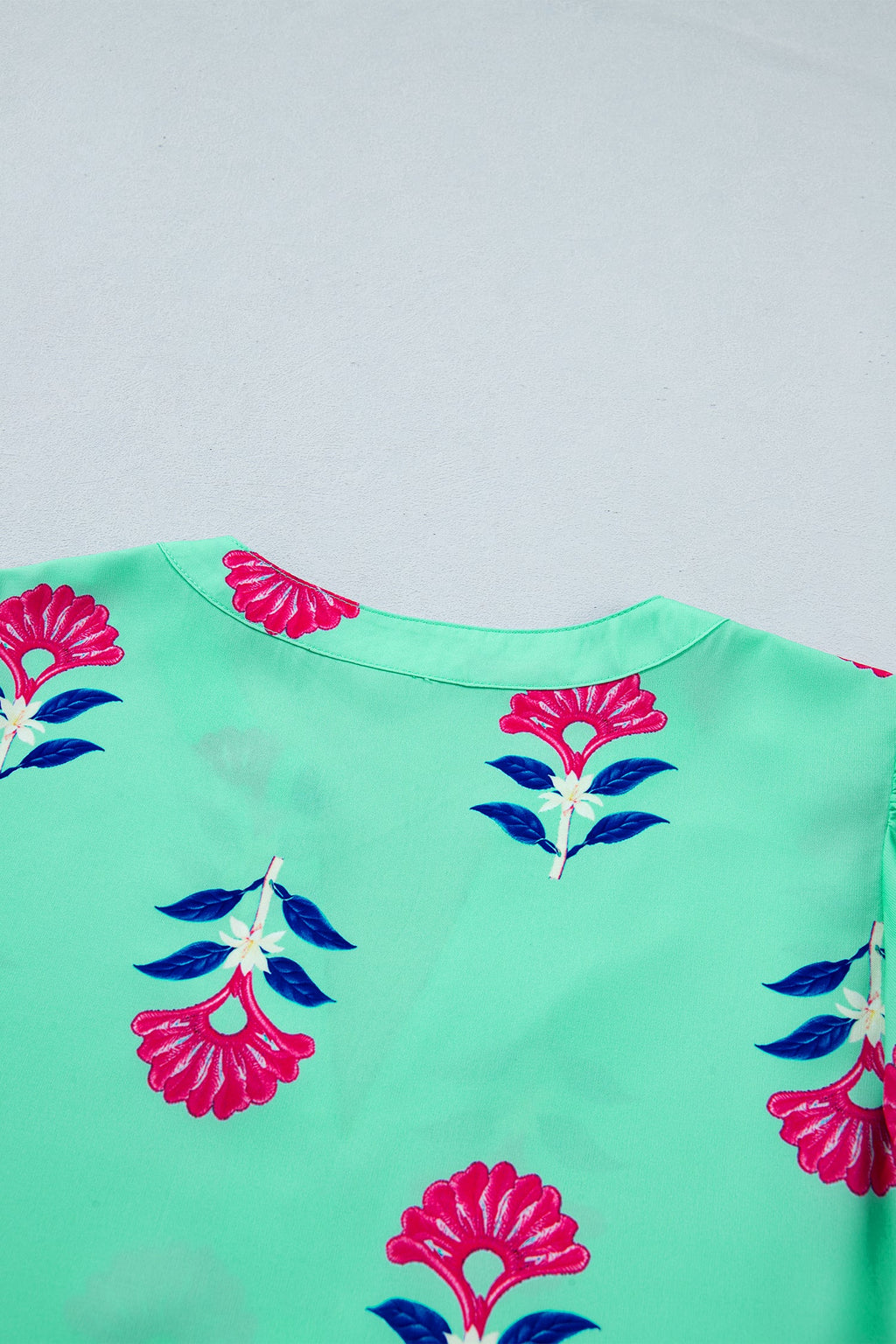 Gianna Floral Flutter Sleeve V-Neck Blouse