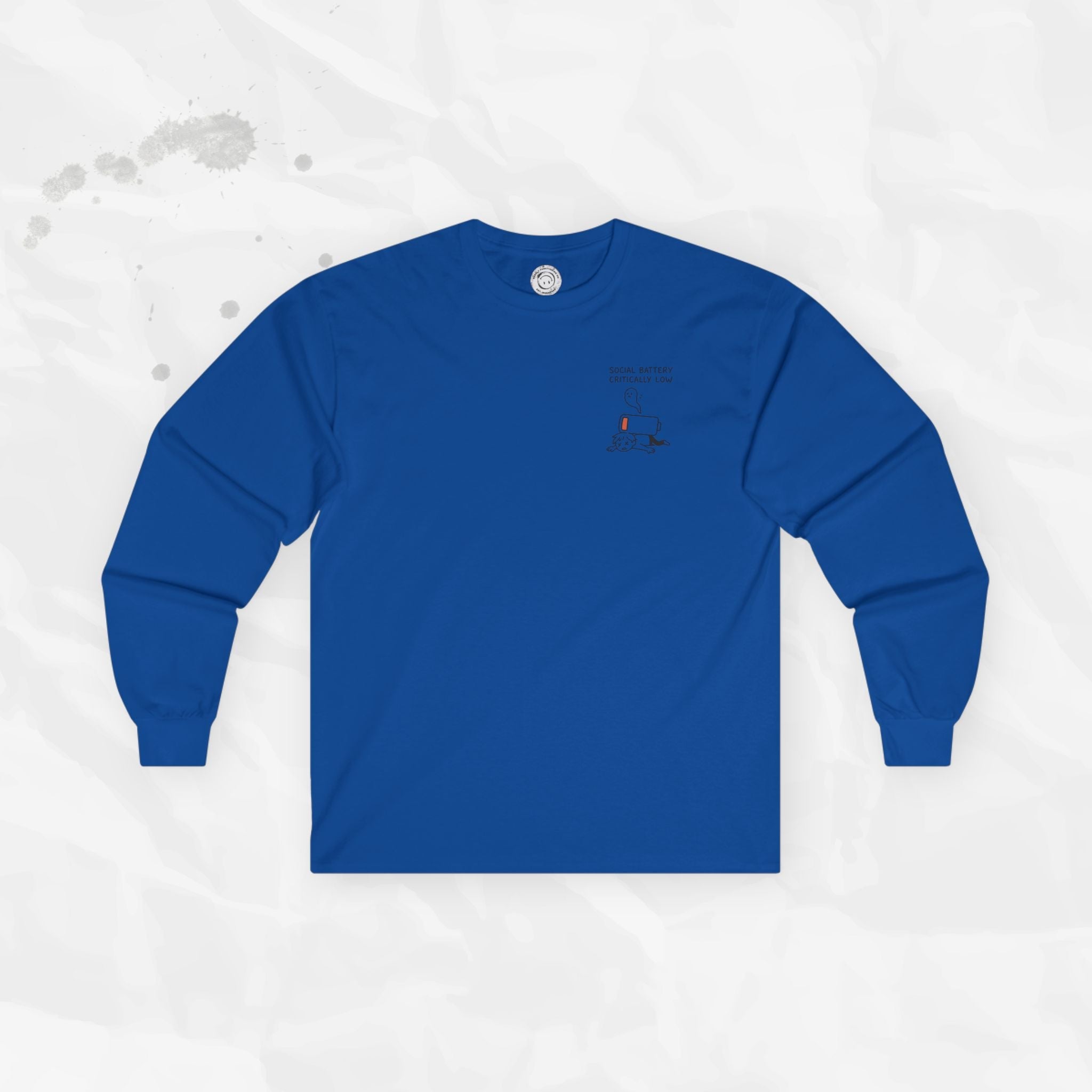 Social Battery Critically Low - Long Sleeve T-Shirt