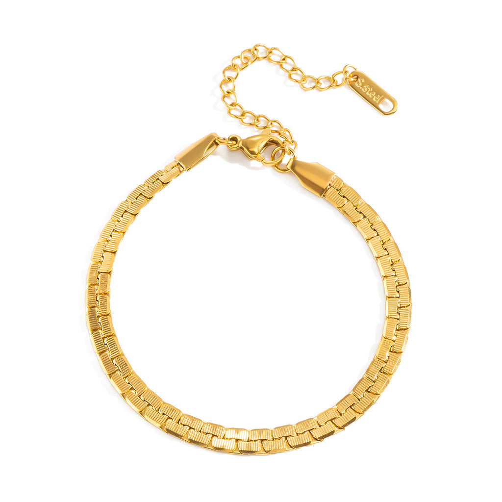 Fashionable Minimalist Everyday Necklace And Bracelet Set