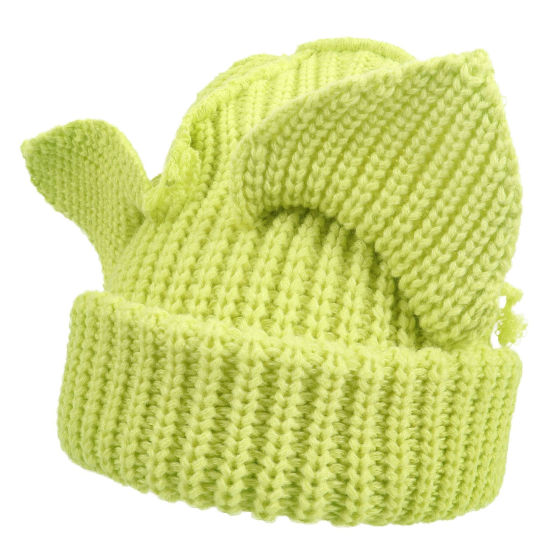 Women's Thickened Acrylic Devil Ear Knitted Beanie Hat - Image 12