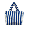 Terry Striped Tote- Blue Nautical