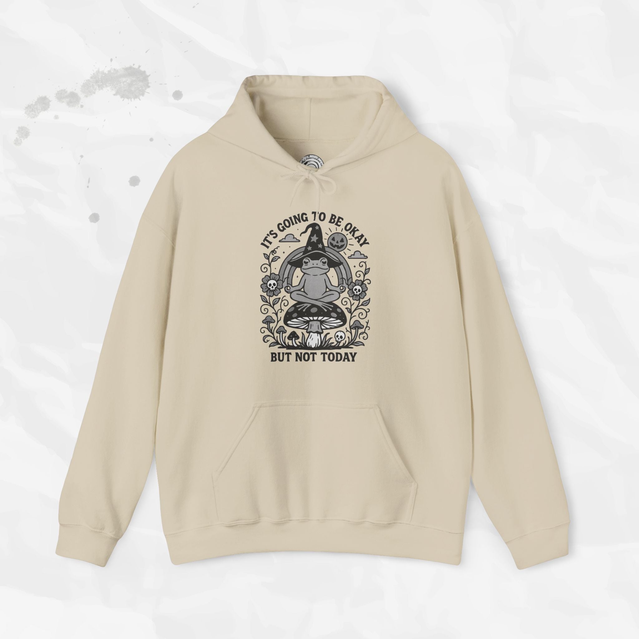 Witchy Frog Meditation Hoodie - It's Going To Be Okay Not Today