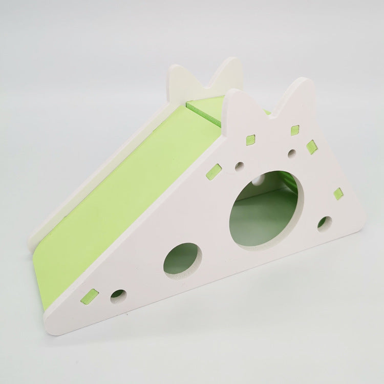Wooden Slide House for Small Pets
