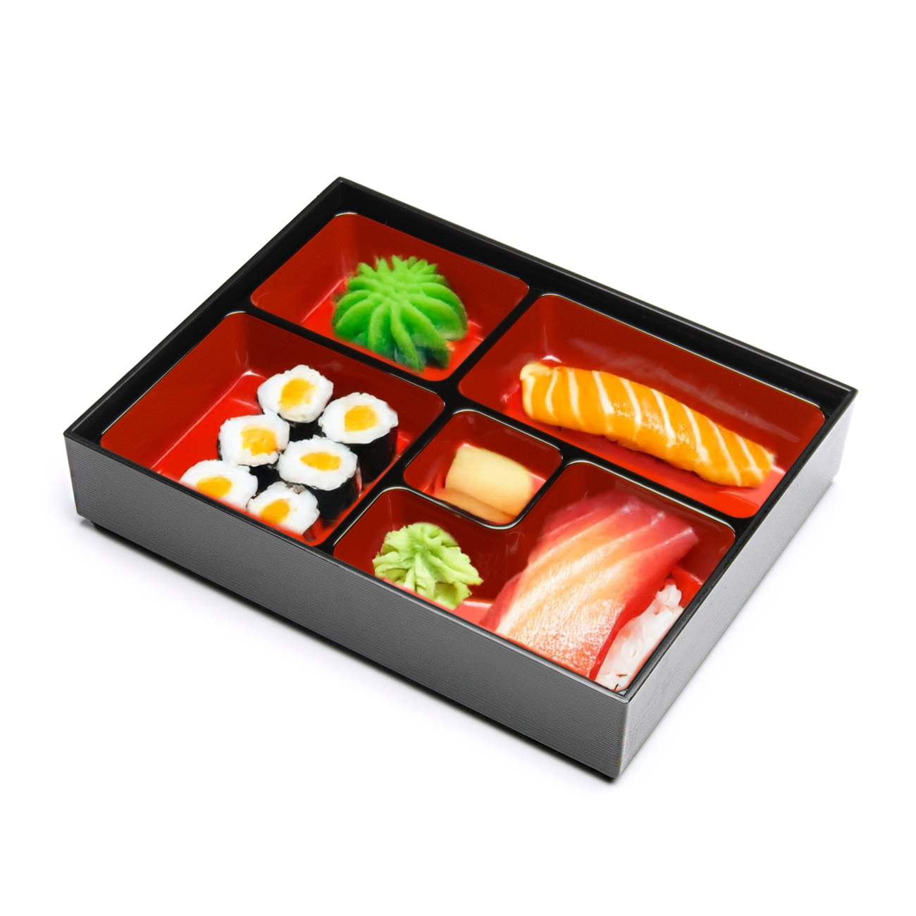 Black & Red Lunch Box Lacquer