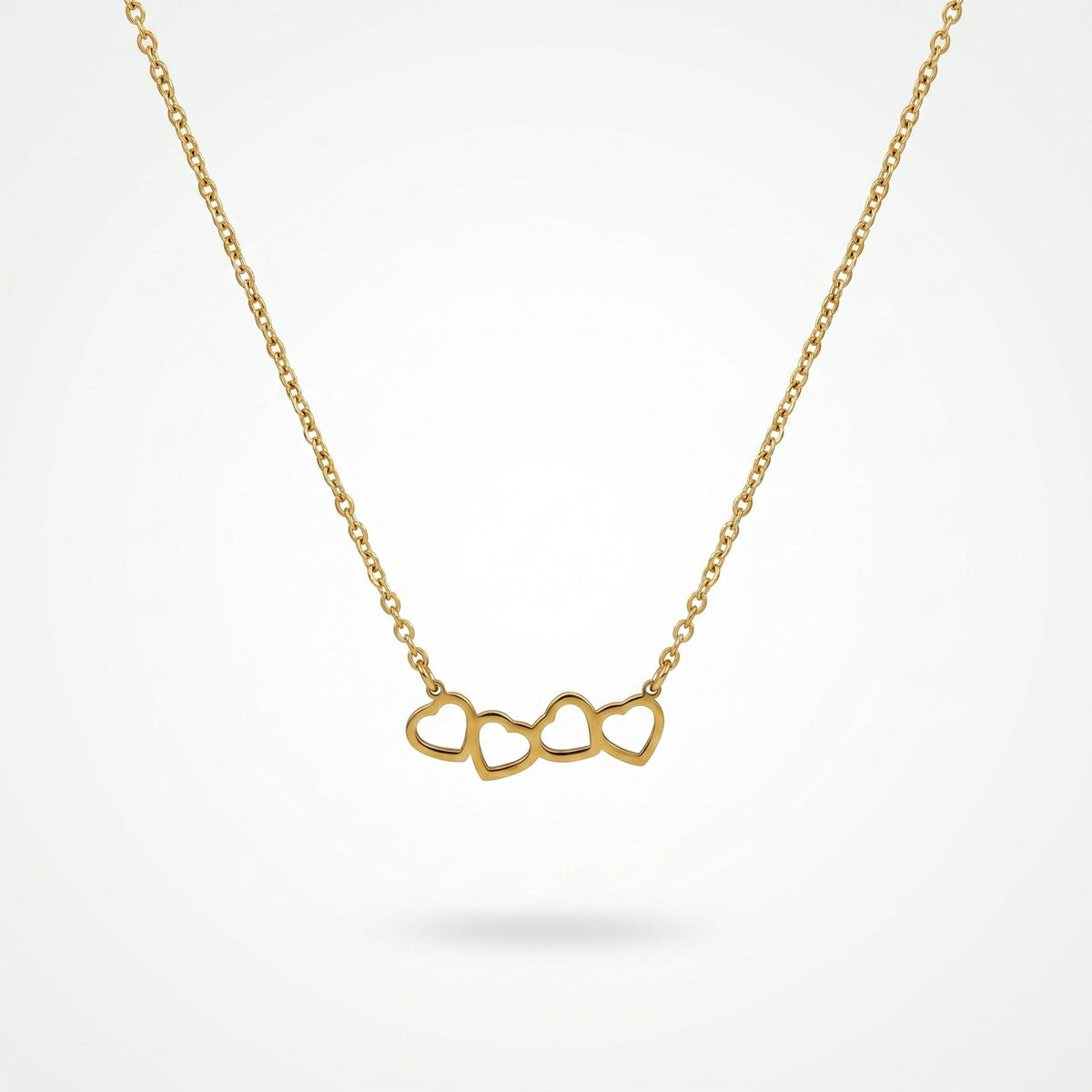 Titanium Steel Heart Butterfly Necklace For Women, European American High End Versatile Non Tarnish Clavicle Chain Jewelry Wholesale
