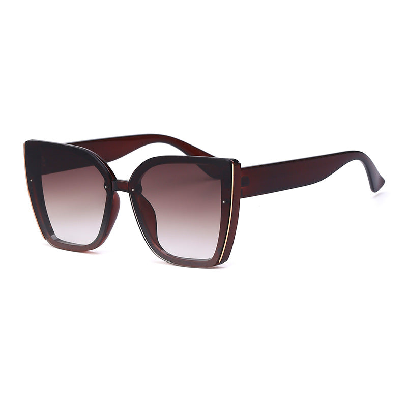 Oversized Cat-Eye Sunglasses UV Protection Trendy Fashion Shades