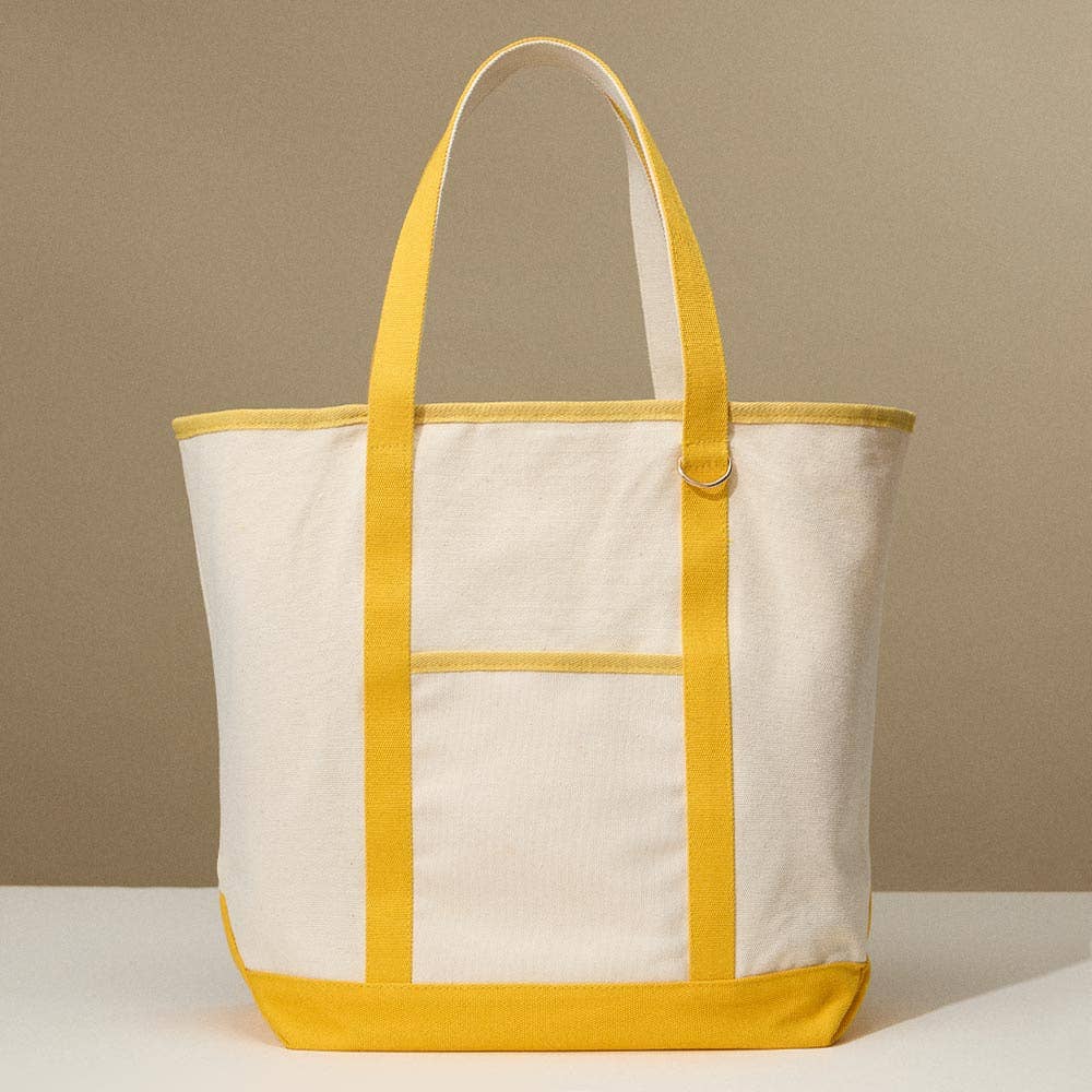 Large Classic Canvas Boat Tote