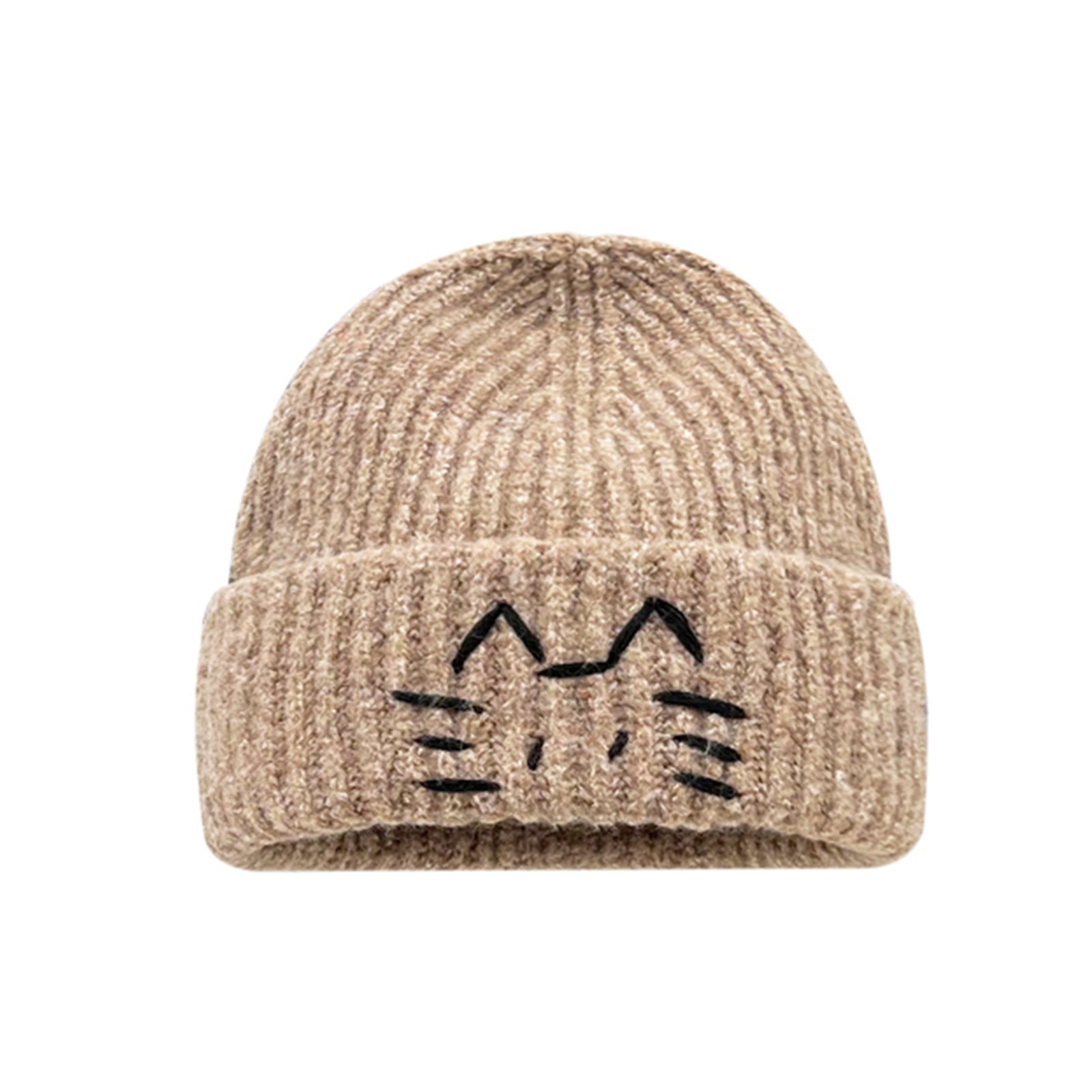 Women's Cute Cat Line Knitted Beanie Hat