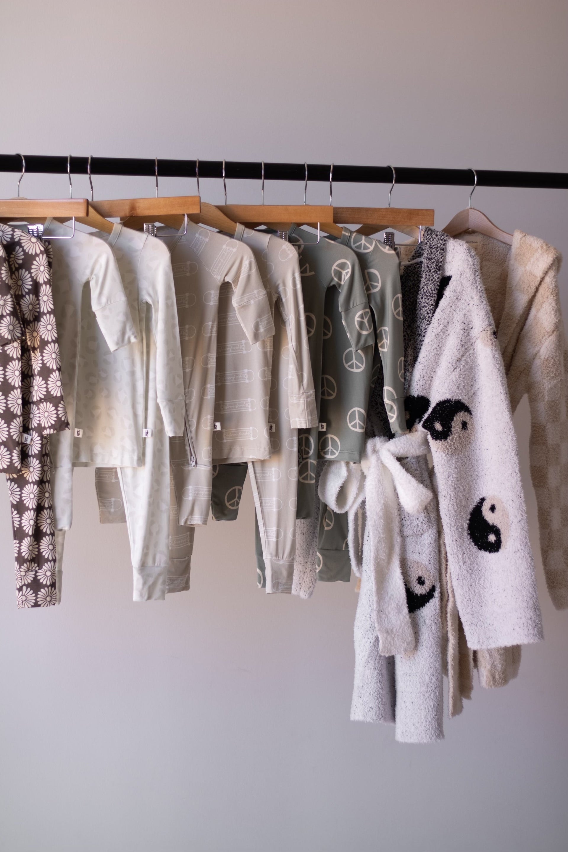 Adult Robe | Cream Checkerboard