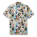 Vintage 1960s style Hawaiian shirt for men in 100% cotton with a camp collar design.