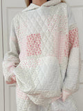 Quilted Pastel Hoodie: Cozy Unisex Pullover for Everyday Style