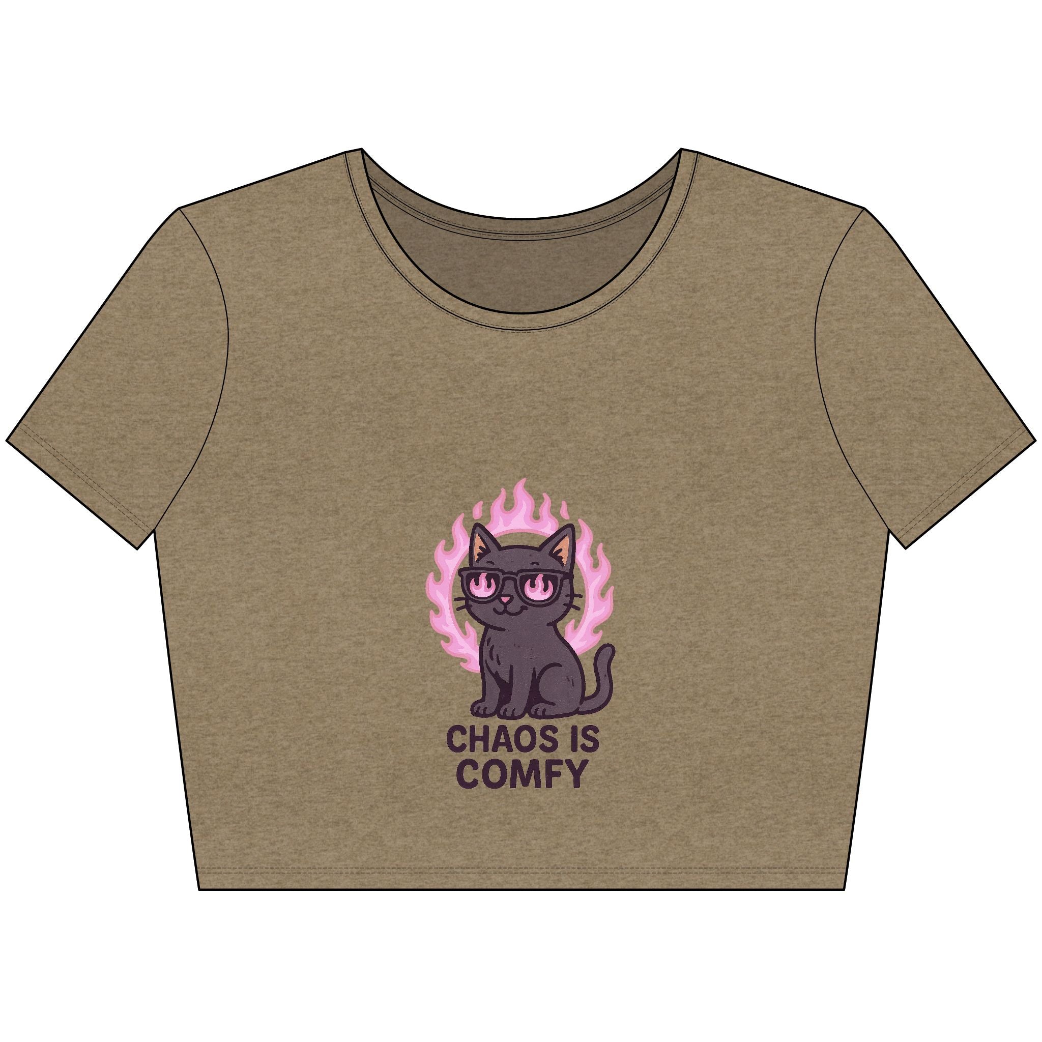 Chaos Is Comfy – Crop Top