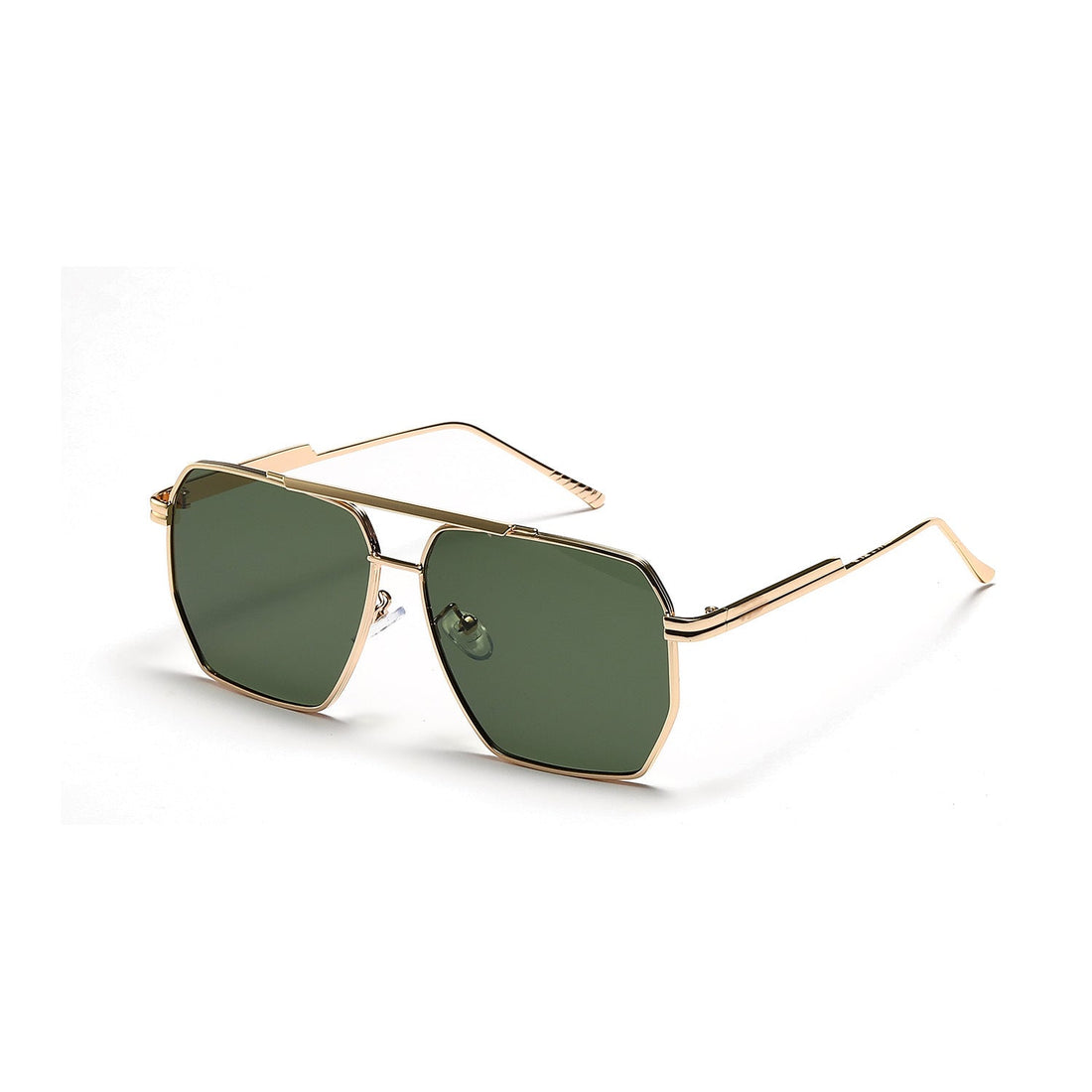Double Beam Large Frame Sunglasses Retro Modern Eyewear