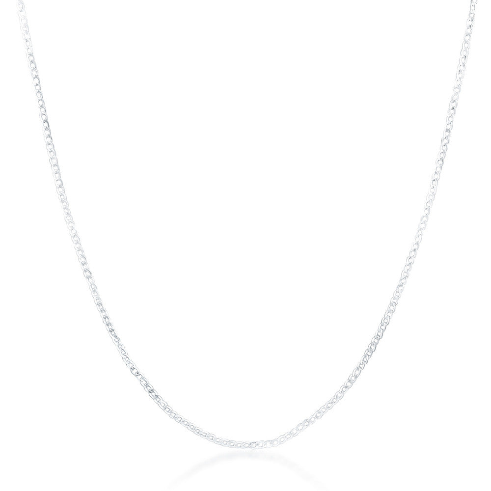 Silver Plain Body Chain Necklace
