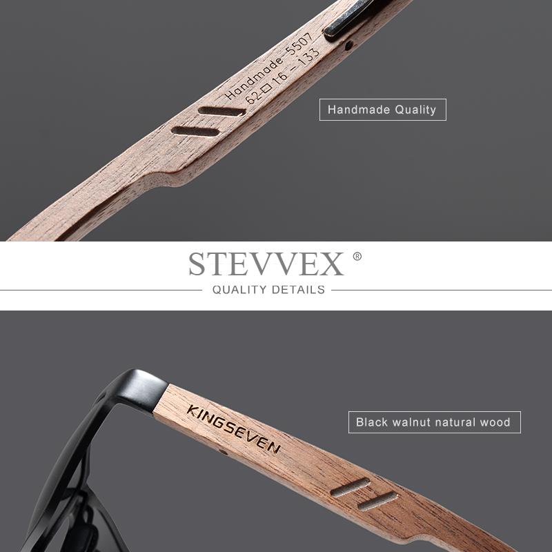 Elegant Bamboo Wood Polarized Sunglasses for Men