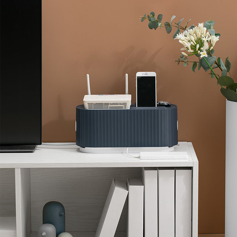 Modern Minimalist Cable Management Box - Desktop Wire Organizer