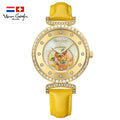 VAN GOGH Geneva Series Small Seconds Hand Leather Strap Quartz Wrist Women's Watch