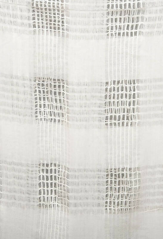 White Window Pattern Cotton Dupatta for Ethnic Outfits