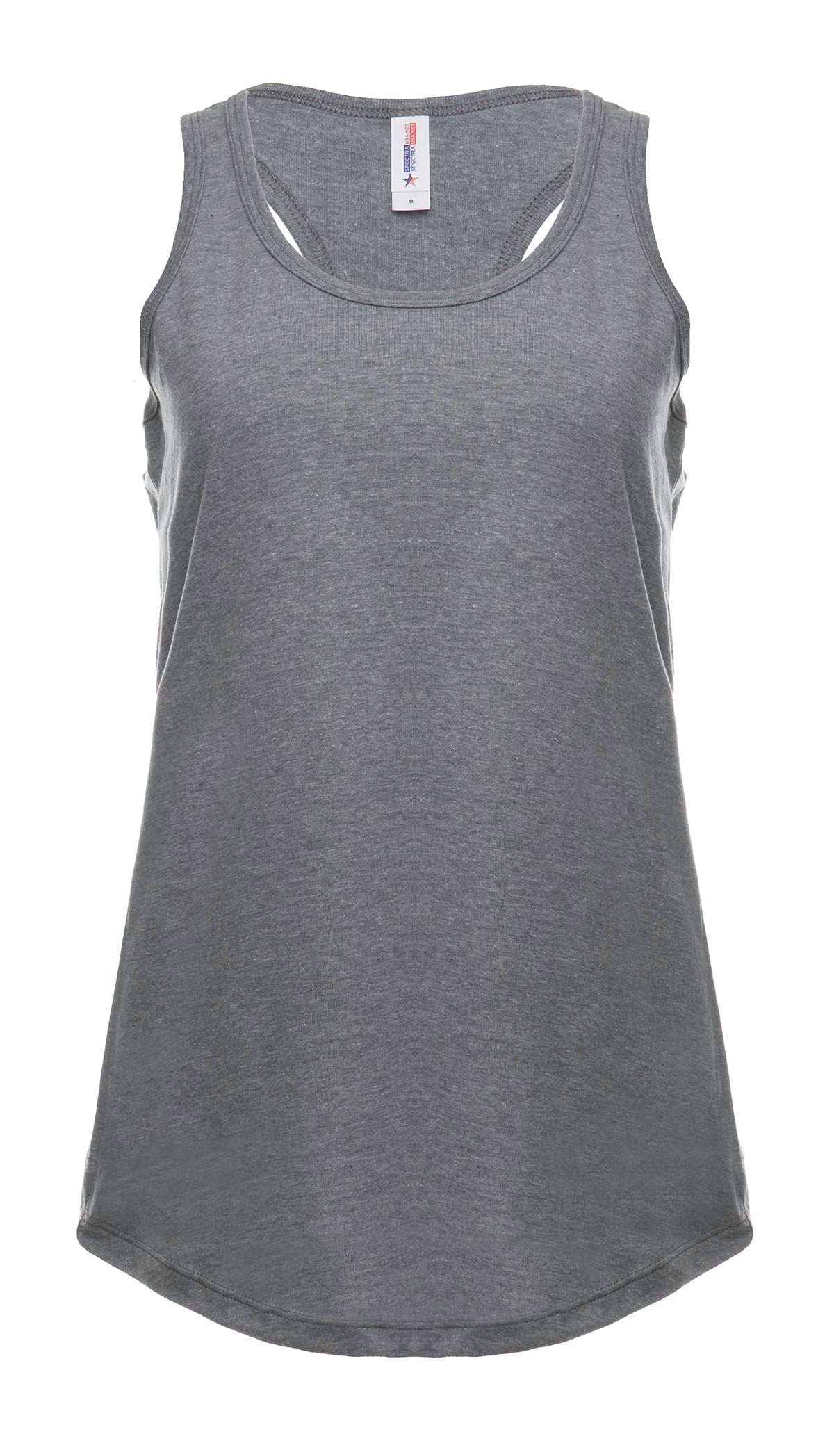 Ladies Racer Back Tank Top Lightweight Breathable Cotton Blend - Image 5