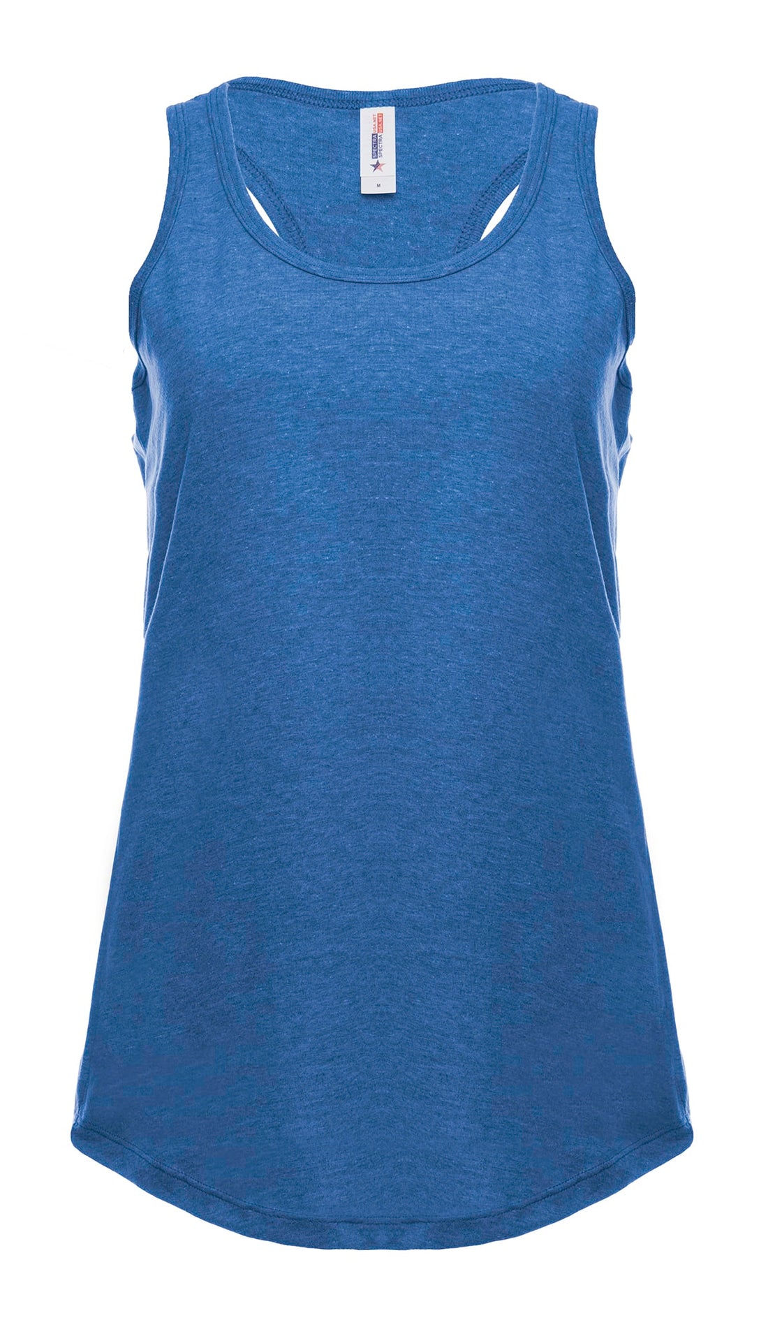 Ladies Racer Back Tank Top Lightweight Breathable Cotton Blend - Image 3