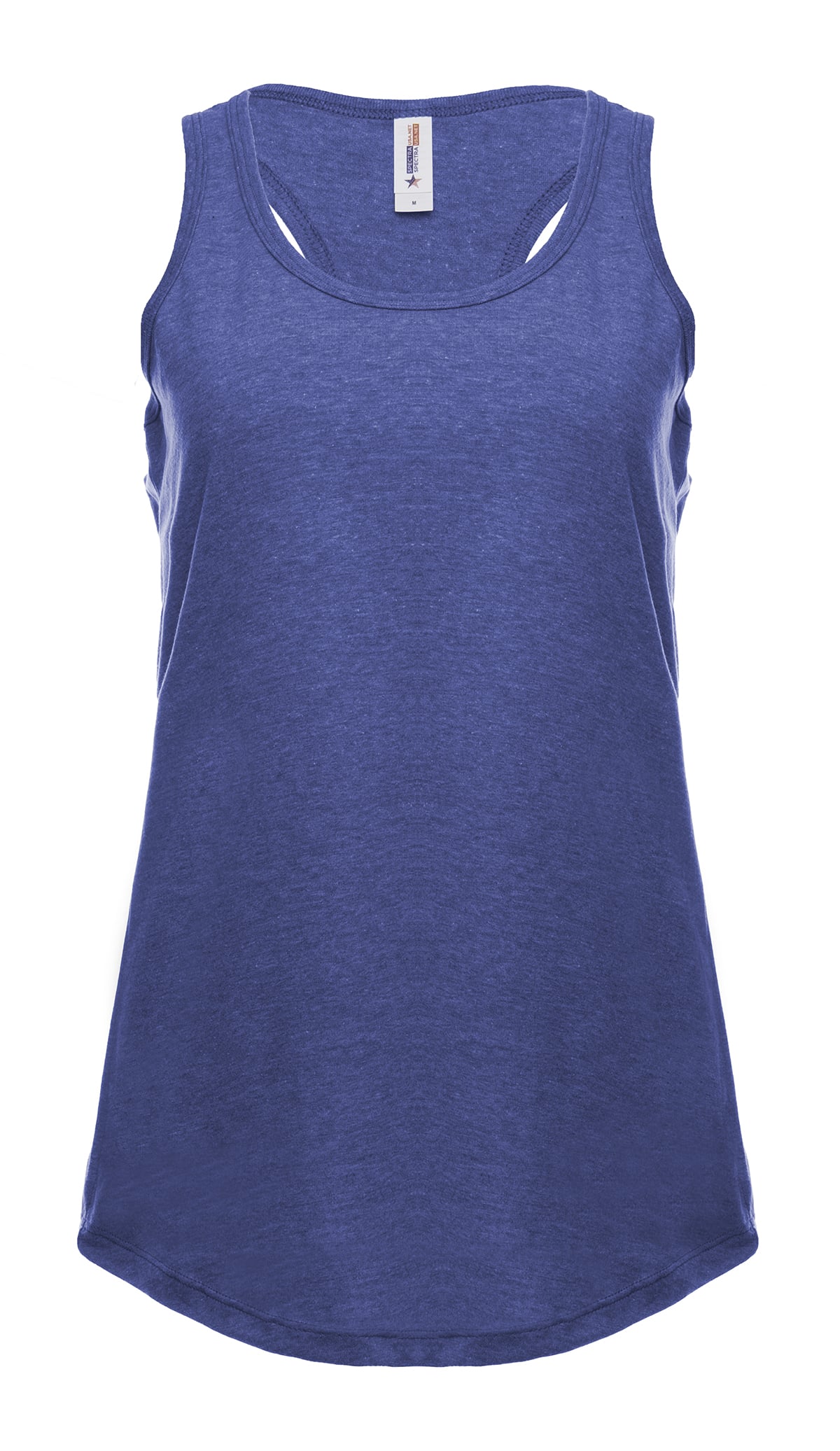 Ladies Racer Back Tank Top Lightweight Breathable Cotton Blend - Image 3
