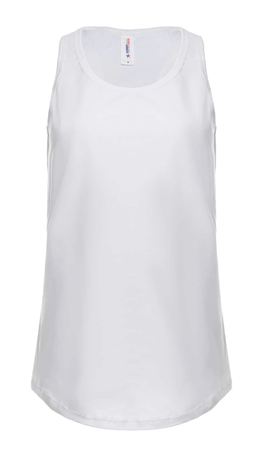 Ladies Racer Back Tank Top Lightweight Breathable Cotton Blend - Image 12