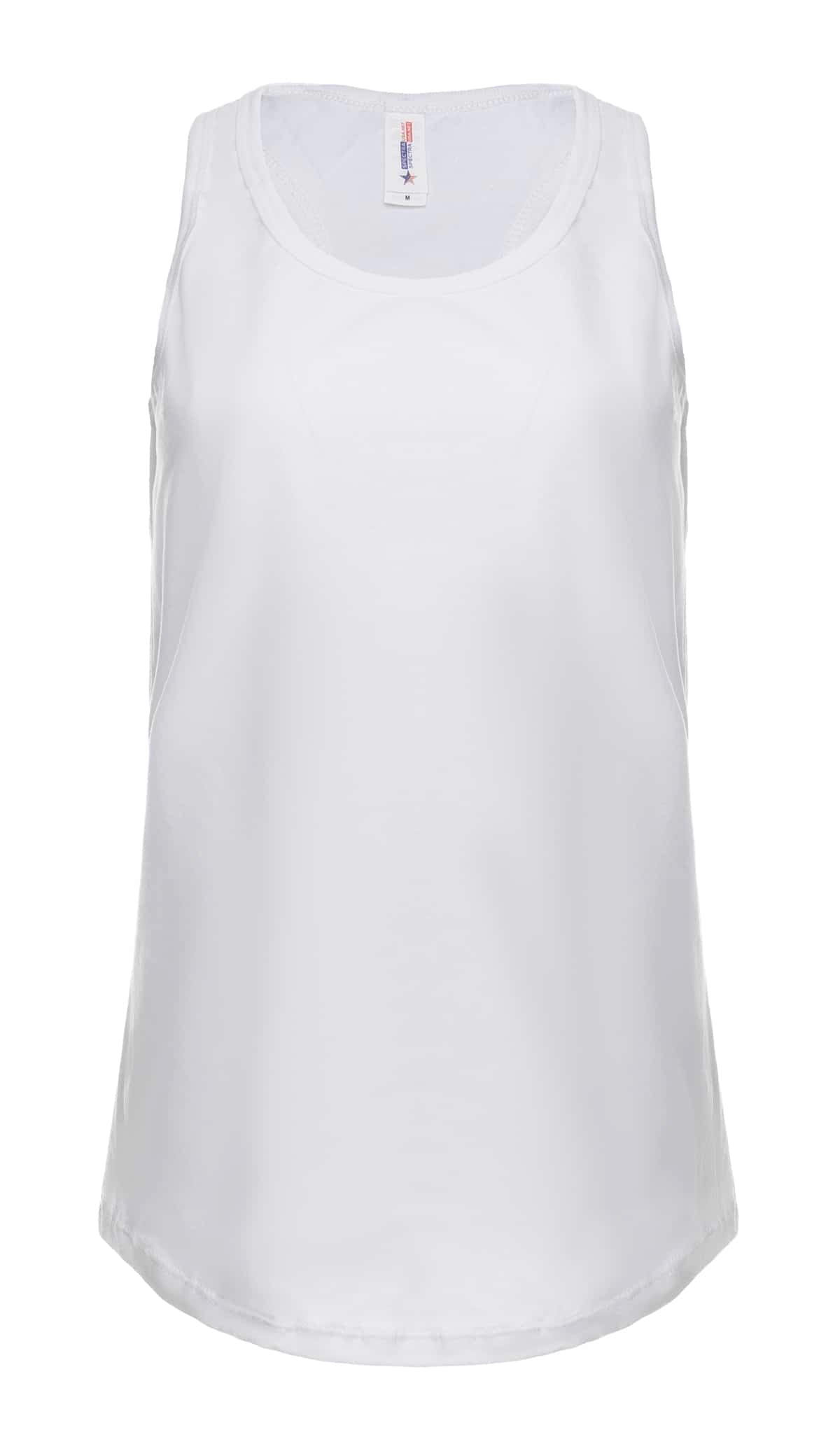 Ladies Racer Back Tank Top Lightweight Breathable Cotton Blend - Image 12