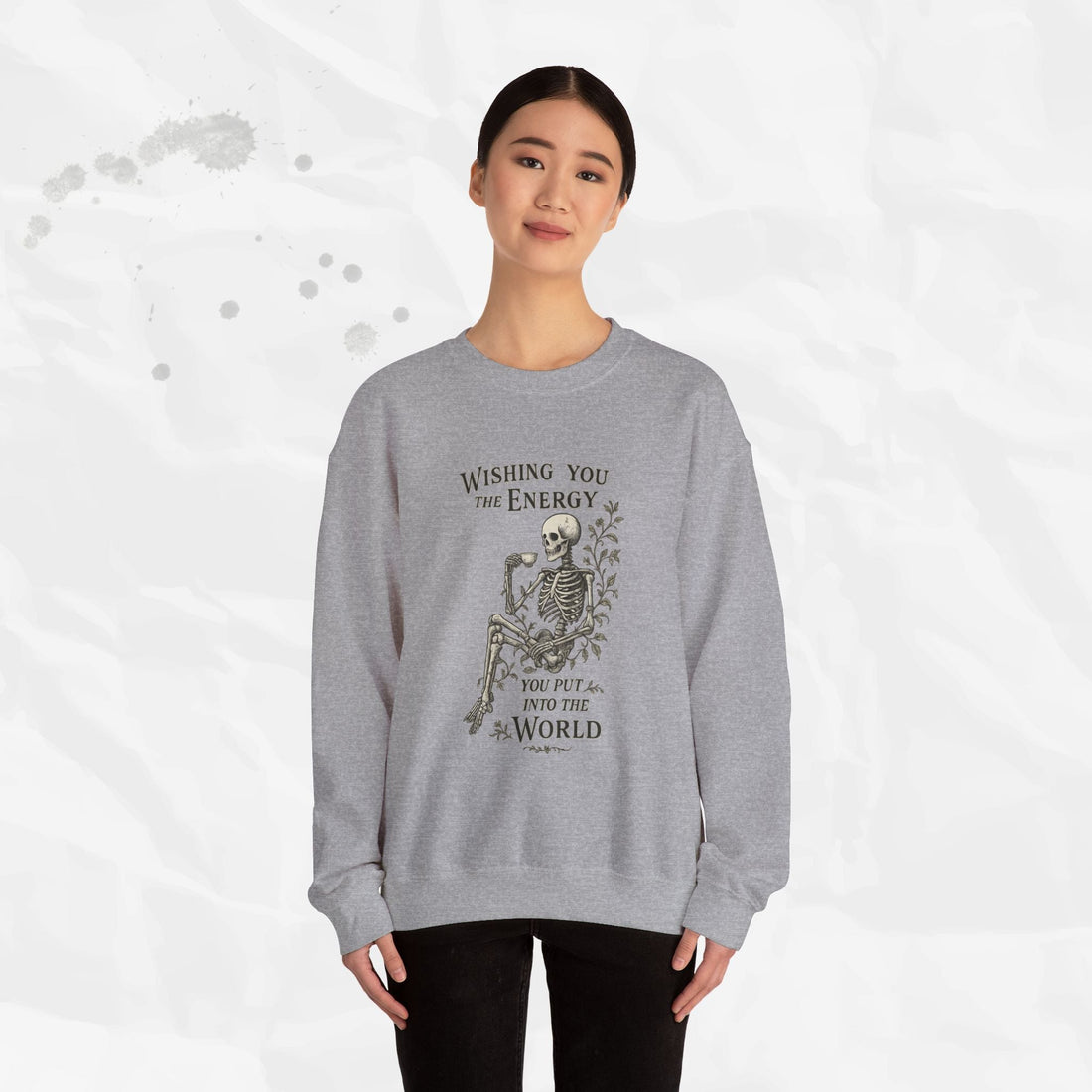Wishing You the Energy Graphic Crewneck Sweatshirt - Image 13