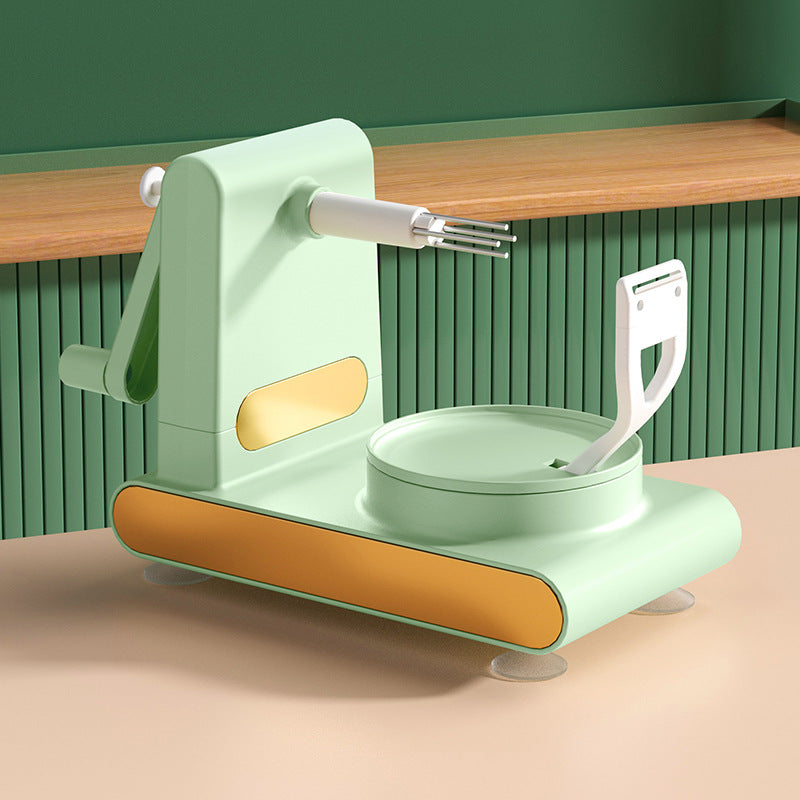 Modern Minimalist Hand-Cranked Fruit Peeler Kitchen Slicer Tool