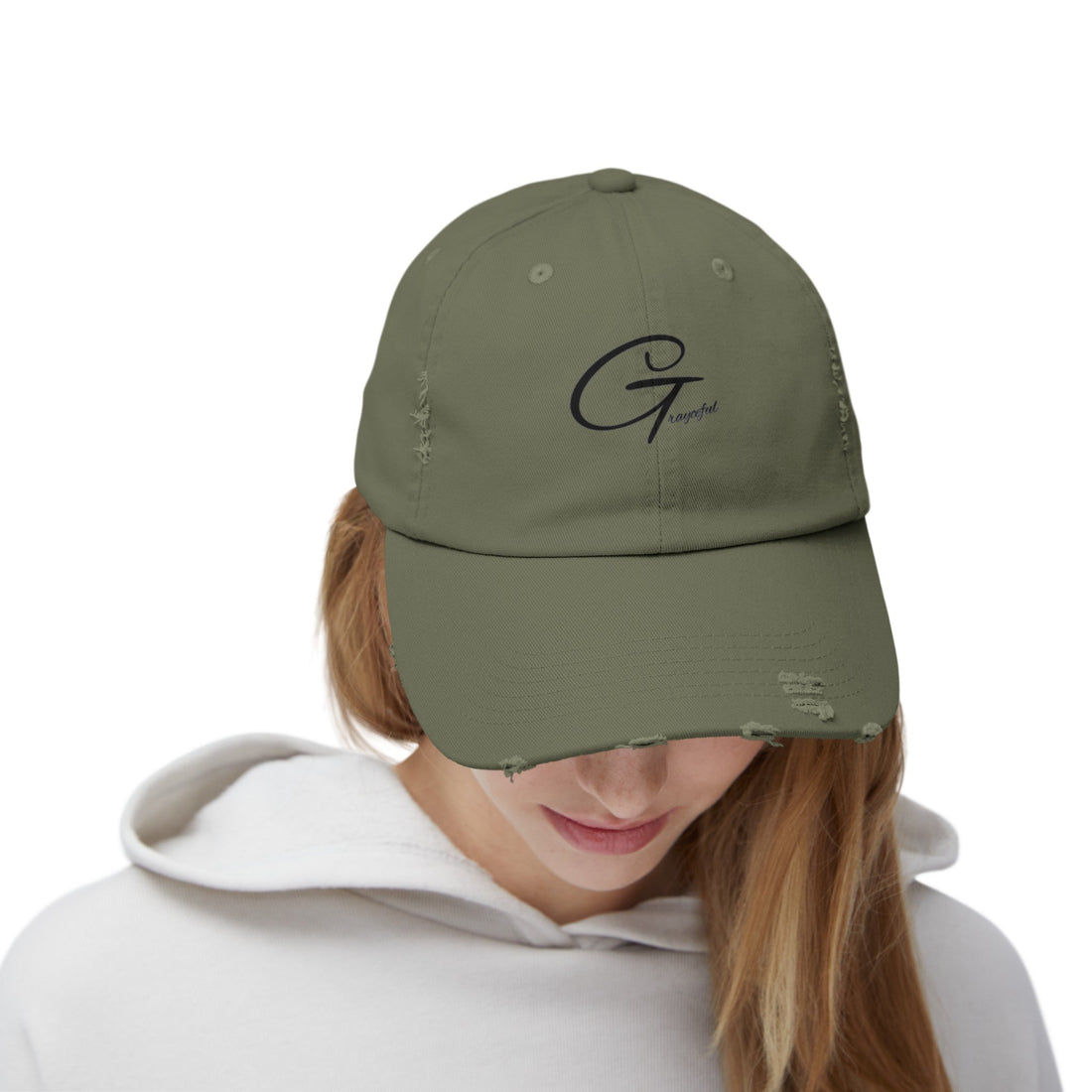 Distressed Cotton Baseball Cap - Unisex Casual Minimalist Hat
