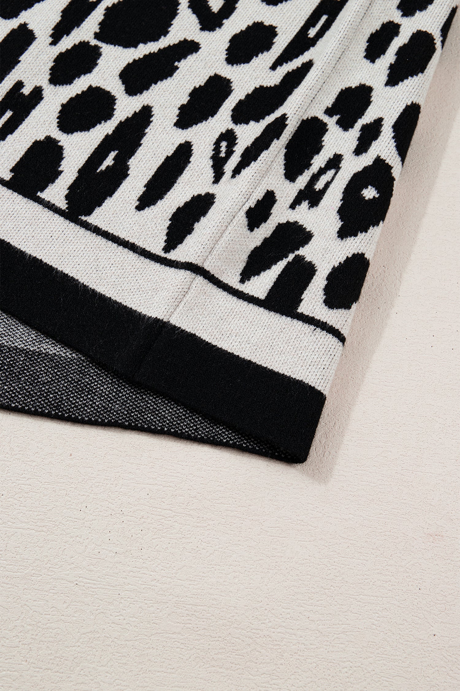 Araceli High Short Sleeve Sweater Animal Print