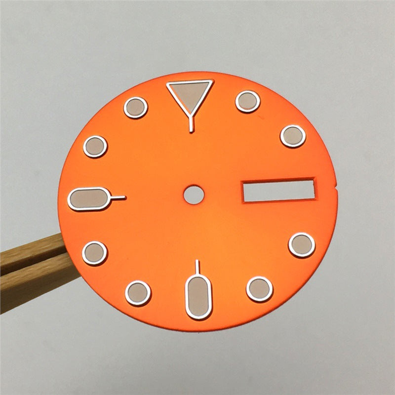 Modified Watch Dial With Luminous Numerals