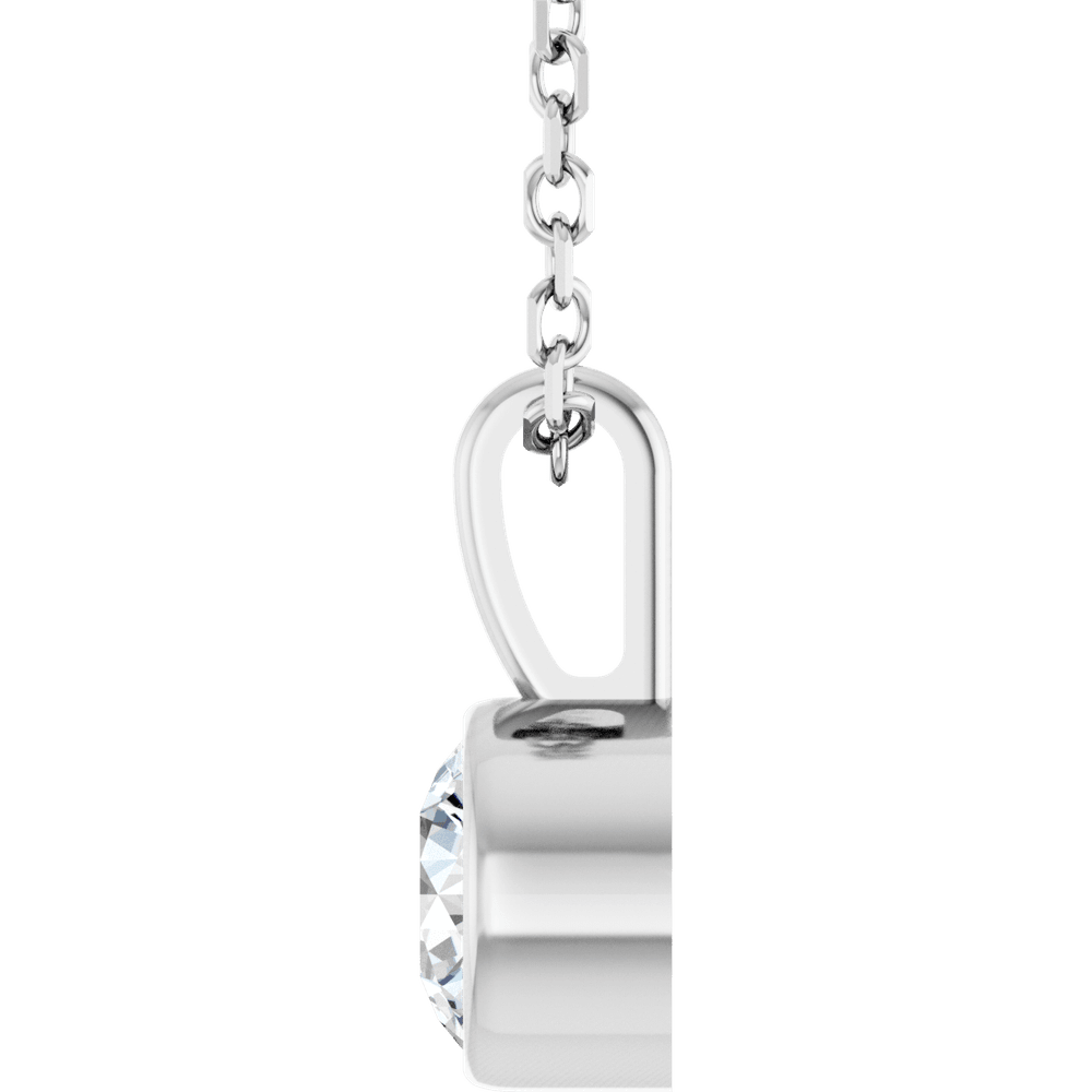 Élise Bezel Diamond Necklace 0.25 CT Natural Diamond Gold