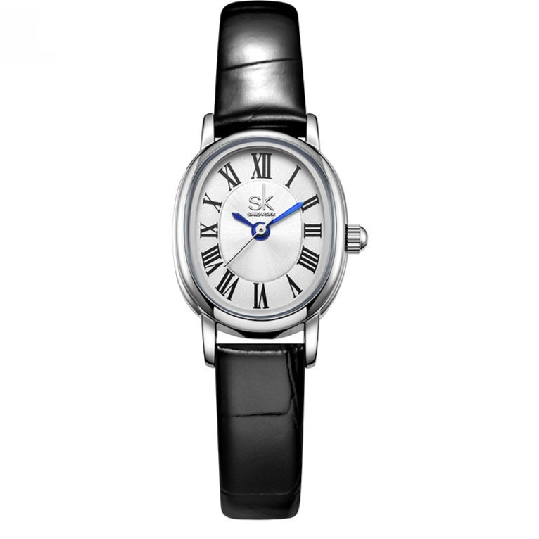 Retro Oval Leather Belt Quartz Watch