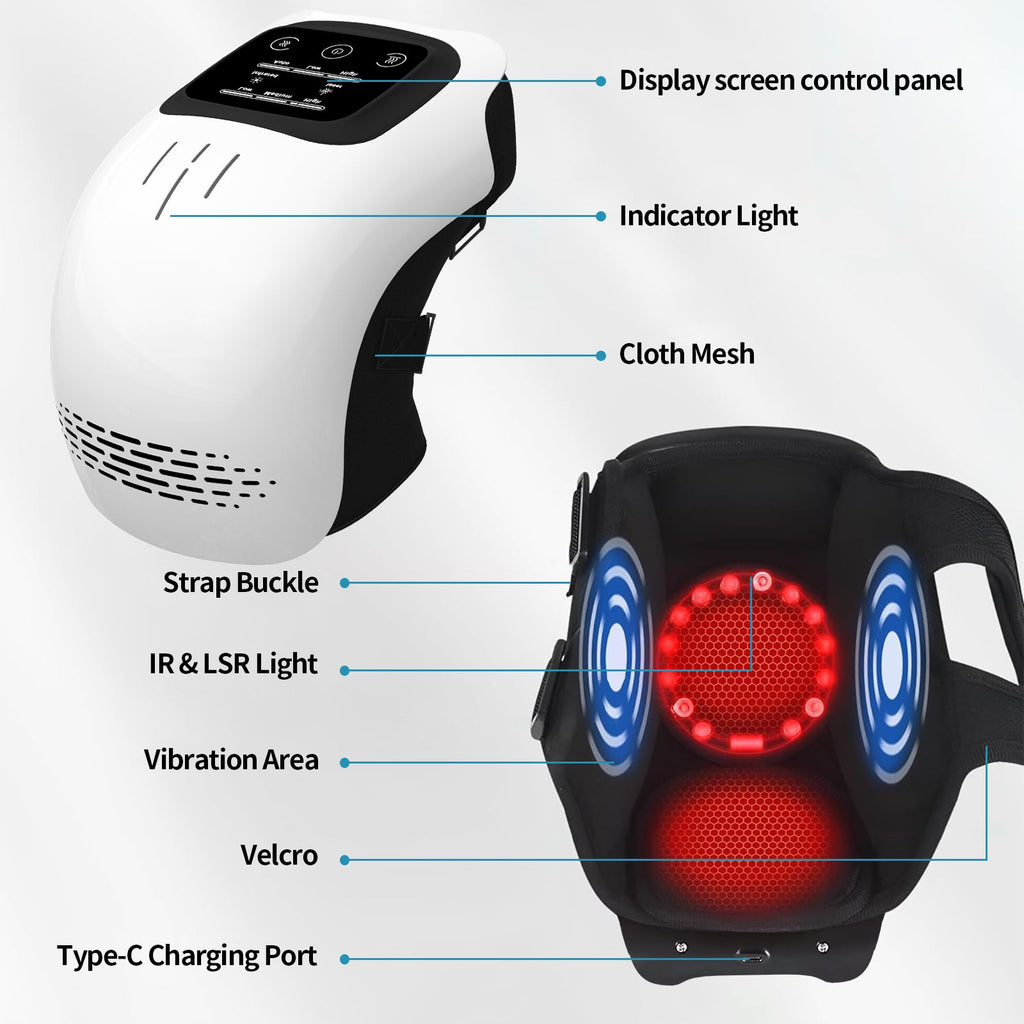 Intelligent Electric Knee Massager with Heat, Infrared & Vibration