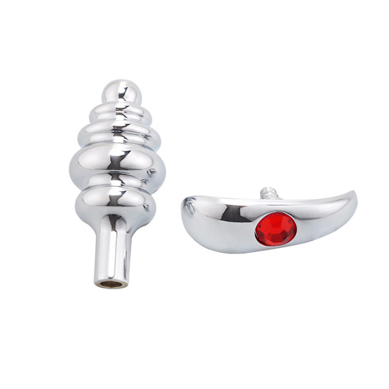 Metal Threaded Anal Plug for Adult Pleasure