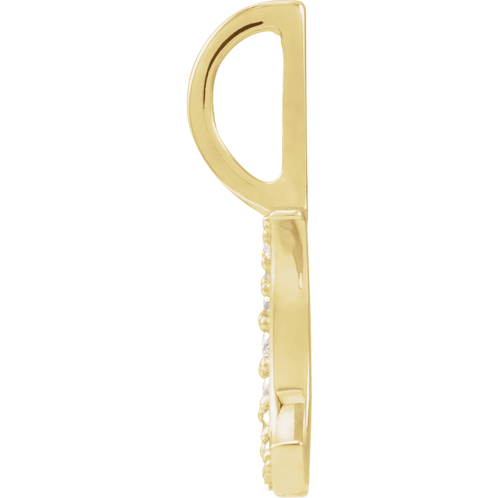 Lune Éternelle Diamond Crescent Pendant 0.07 CT in Gold