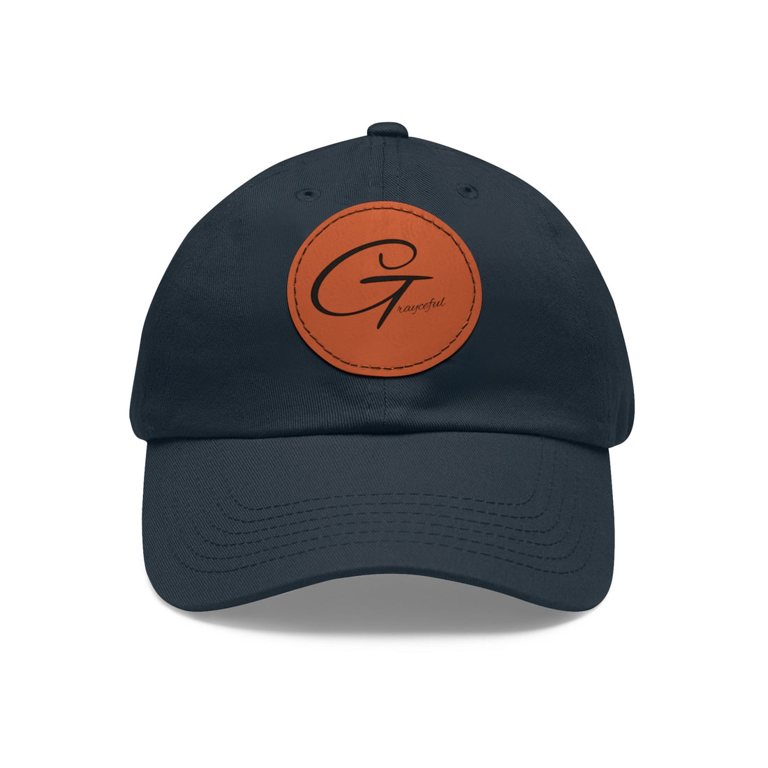 Unstructured Cotton Baseball Cap with Minimalist Leather Patch