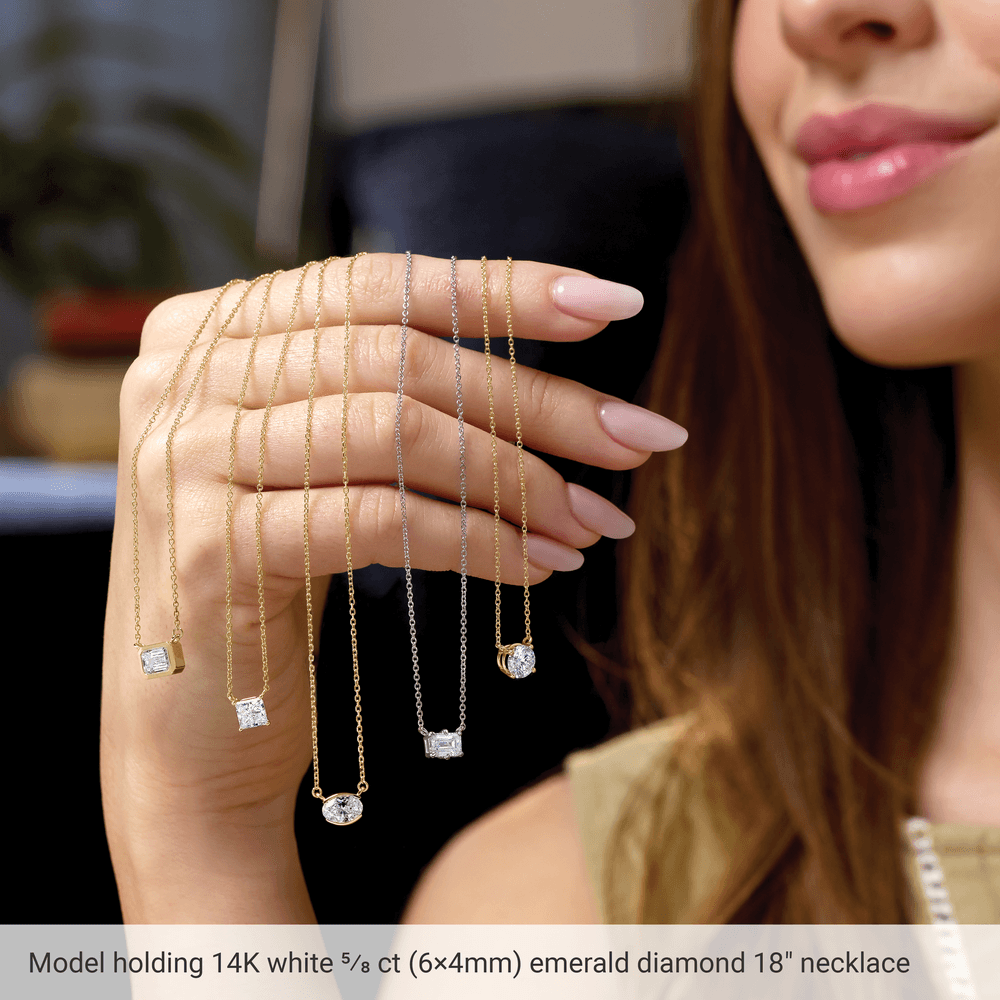 Clarté d’Émeraude 14K Gold Lab-Grown Emerald Necklace