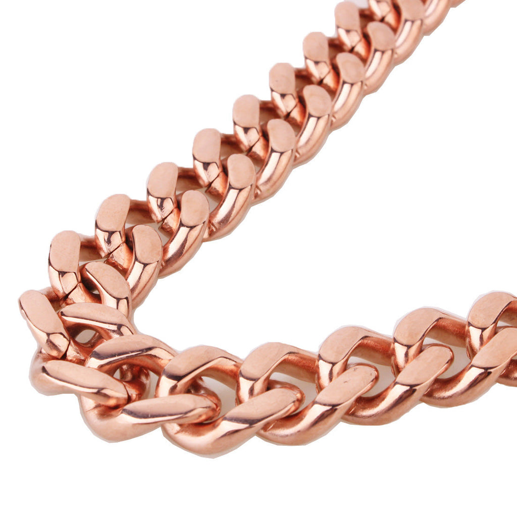 Rose Gold Single-Clasp Stainless Steel Collar