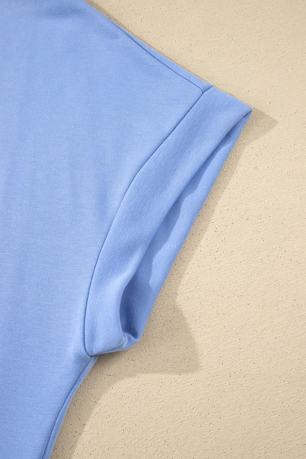 Zaylee Hem Pullover Mini Dress in Light Blue, Sporty Casual