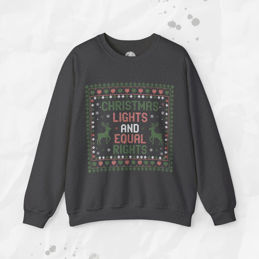 Christmas Lights and Equal Rights – Crewneck Sweatshirt