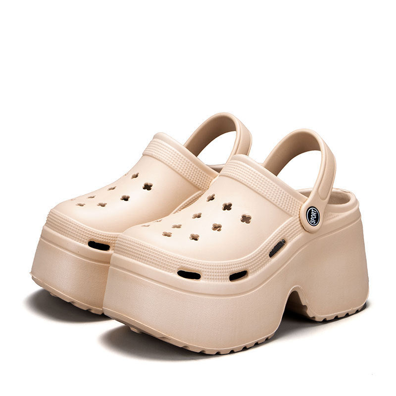 Leopard Print Platform Clogs for Women with Adjustable Strap - Image 5