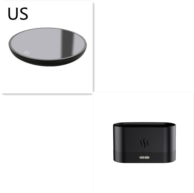 Modern LED Flame Aroma Diffuser & Ultrasonic Mist Humidifier