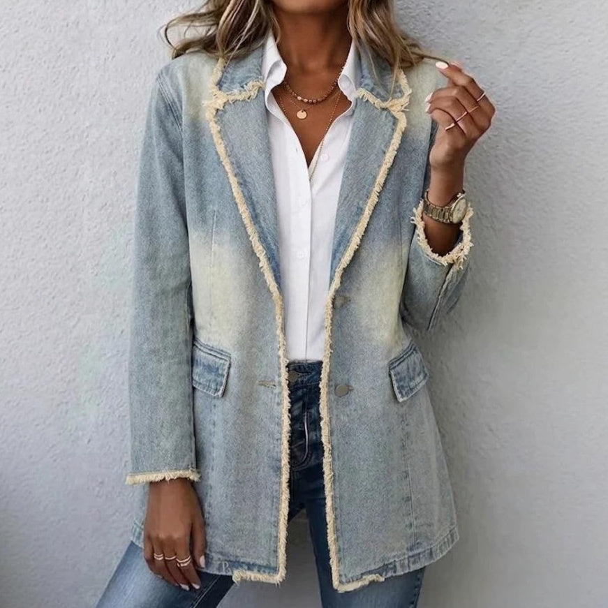 Women's Vintage American-Style Loose Denim Jacket