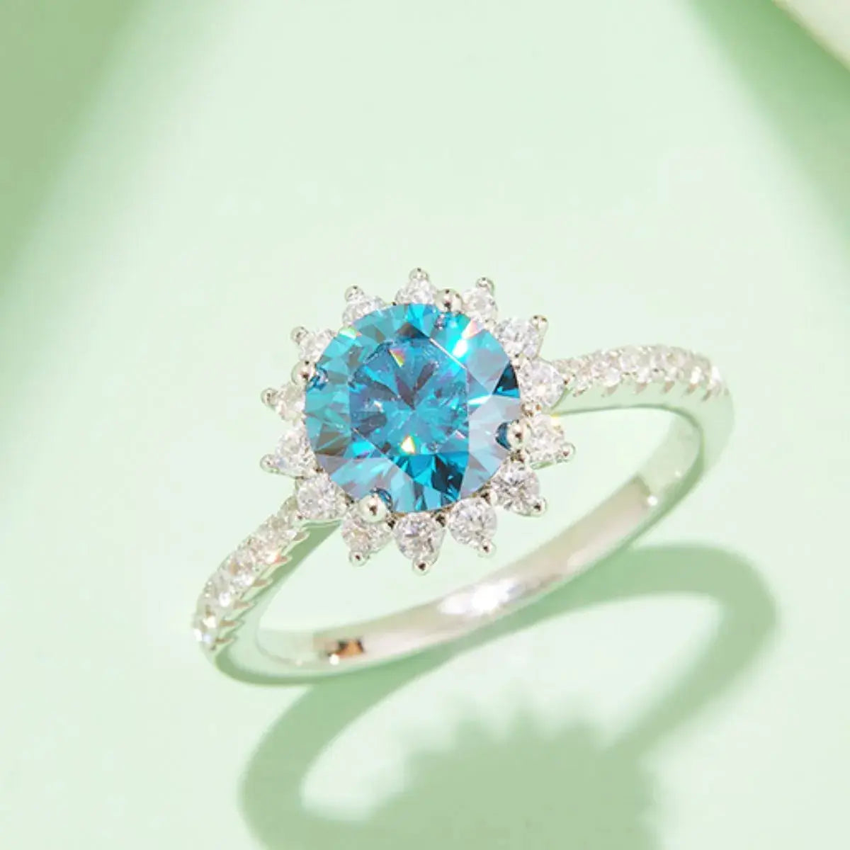 2 Carat Moissanite 925 Sterling Silver Ring